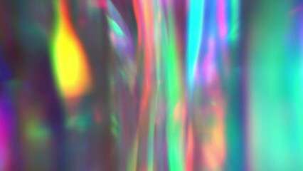 Wall Mural - Abstract rainbow spectrum holographic gradients, trendy pastel neon colorful background