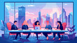 © DRN Studio - Concept vector illustration of business meeting.