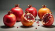 Photo pomegranates fruits vibrant and colorful image of juicy fruits juice fresh splash water 3