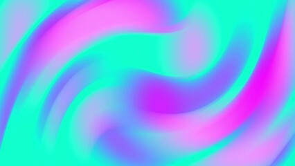 Wall Mural - Abstract dual color gradient background with liquid style waves featured violet and blue. Seamless looping video.	
