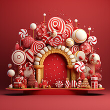 3d Christmas Theme Theme Digital Paper Clip Art Sublimation Background