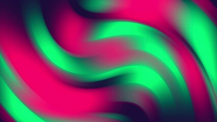 Wall Mural - Abstract dual color gradient background with liquid style waves featured violet and blue. Seamless looping video.	
