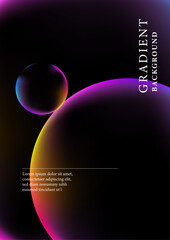 Wall Mural - Colorful vector gradient abstract background
