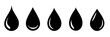 set of water bubble. vector icon