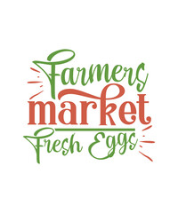 Sticker - Farmers Market Fresh Eggs svg