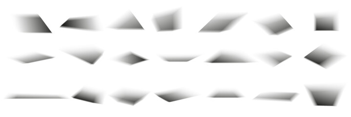 Wall Mural - set of square shadow. vector illustration