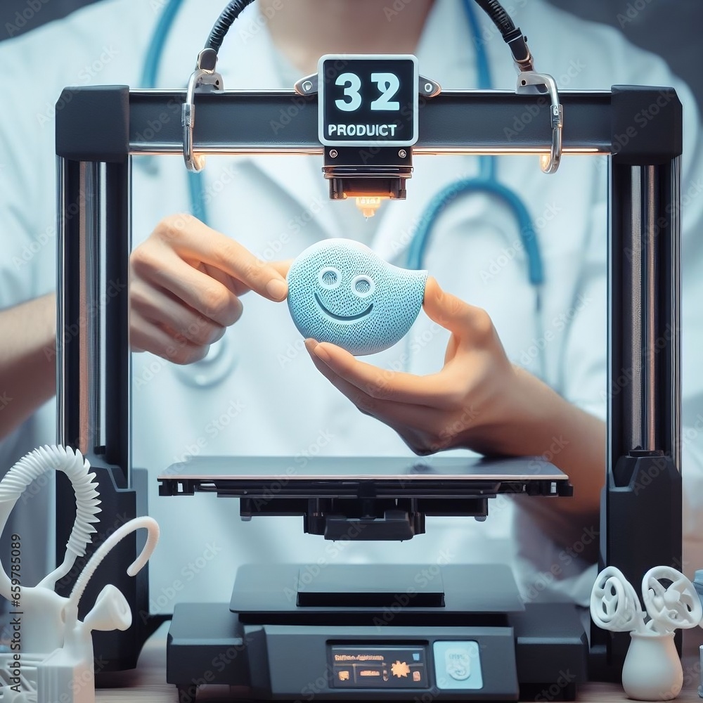 Medical 3D printer that can produce 32 prosthetic organs in the human ...