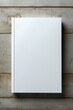 Mockup of a blank cover white book 
