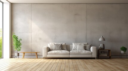 Wall Mural - Empty living room and wall texture background