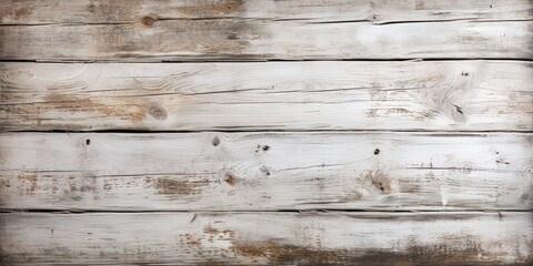 Old white painted exfoliate rustic bright light wooden wall texture - wood background shabby