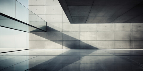 Canvas Print - geometry and perspective of modern architecture