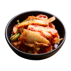 Canvas Print - Kimchi cabbage in bowl, Korean food