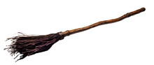 Witch Broom. Isolated On Transparent Background.