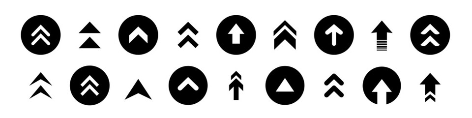 Wall Mural - swipe down and up cursor line icons set. scroll outline arrow vector symbol. action scrolling mouse 