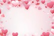 © Francesco - A romantic background adorned with love-filled hearts for Valentine's Day