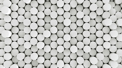 Abstract cylinder 3d background random pattern.