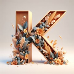 Letter K decoration