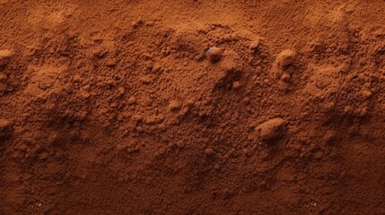 Leinwandbilder - Background of instant coffee closeup, banner. Coffee powder texture, top view. Ground, instant coffee background, texture, top view. Texture of brown coffee powder, banner.