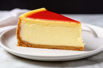 Poster - a slice of new york-style cheesecake