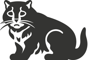 Wall Mural - Fishing Cat icon