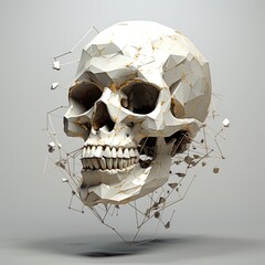 cool skull background or concept