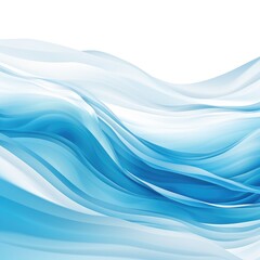 abstract blue wave background - generative ai