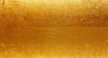 Shiny Gold Fabric Wallpaper Looks Like Metal Use As Background Texture For Luxury, Rich Mood And Tone. Gold Glitter Texture Background Sparkling Shiny Wrapping Paper For Decoration.