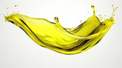 Aufkleber - Gorgeous oil splash isolated on white