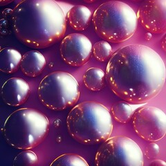 Aufkleber - 3d glassy luxury concept sphere shapes, minimal concept background. Ideal for luxurious and scientific designs, nano technology, microbiology, chemistry, biology, etc. Generative ai art.	