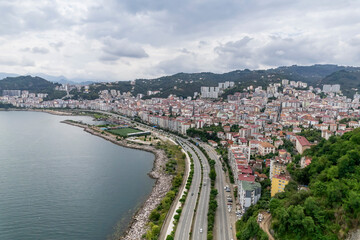 Wall Mural - A view of Giresun city taken from Giresun castle