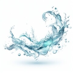  water splash isolated on a white background