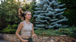 © Halfpoint - Beautiful diabetic woman running in the city. Young woman wearing insulin pump during exercising. Concept of exercise and diabetes.