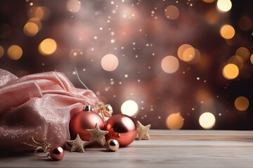 Wall Mural - christmas background with christmas decorations