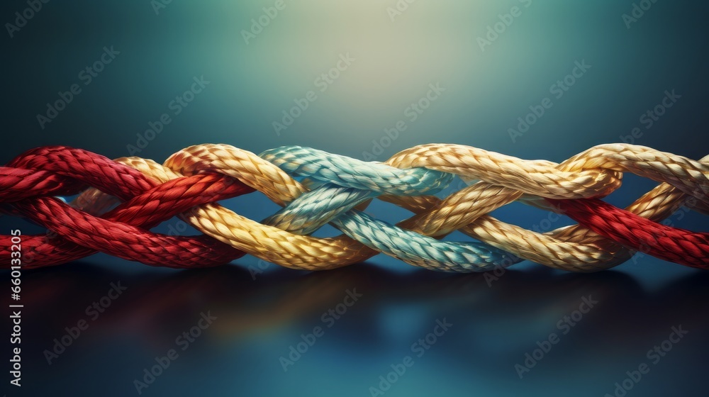 The concept of unity and teamwork is illustrated through the metaphor ...