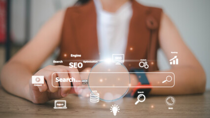 seo. search engine optimization. digital online marketing andinetrmet technology concept.