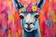 Llama animal painting