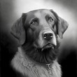 graphite pencil drawing of a dog 