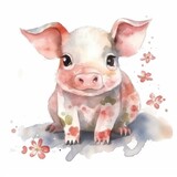 Fototapeta Pokój dzieciecy - pig with a background