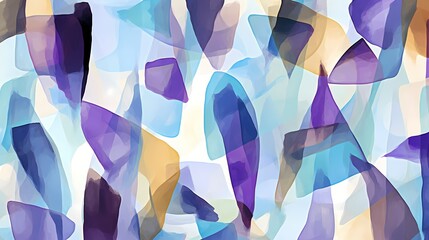 Wall Mural - abstract art, simple shapes and objects creating an abstract flat simple coloured wallpaper, desktop