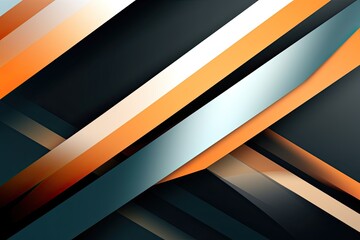 Wall Mural - Abstract Background for PPT: Sleek and Minimalistic Presentation Style, generative AI