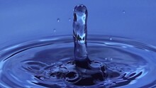 Water Drop Dropping In To Water Slow Motion