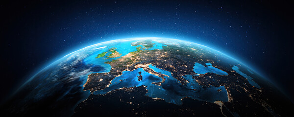 Wall Mural - Europe, Earth from space