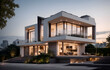 © Designer Khalifa - modern building in the evening