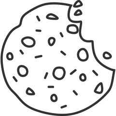 Poster - Cookie Line Icon