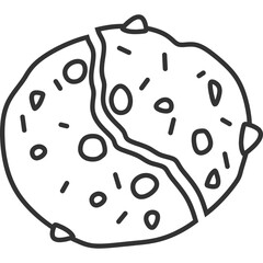 Poster - Cookie Line Icon