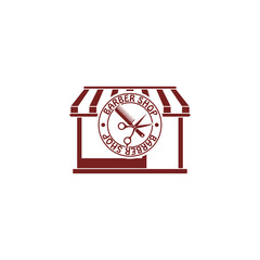 Sticker - Barber shop icon isolated on transparent background