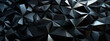 Abstract black low polygon triangles (trigonal pyramids) mesh