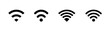 © blessed - Wifi icon set. Internet symbol. Network icon. Wifi symbol. Internet sign. Stock vector illustration.