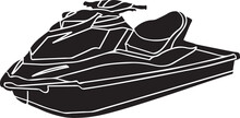Adventurous Jet Ski Design: Vector Sports Logo Illustration, "Jet Ski Adventure Emblem: Vector Sports Logo Design"
"Jet Ski Icon Sign: Vector Illustration For Water Scooters"