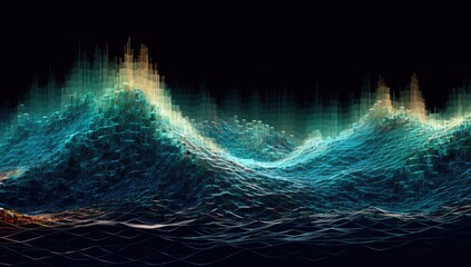 Abstract futuristic background Data Transfer. technology concept